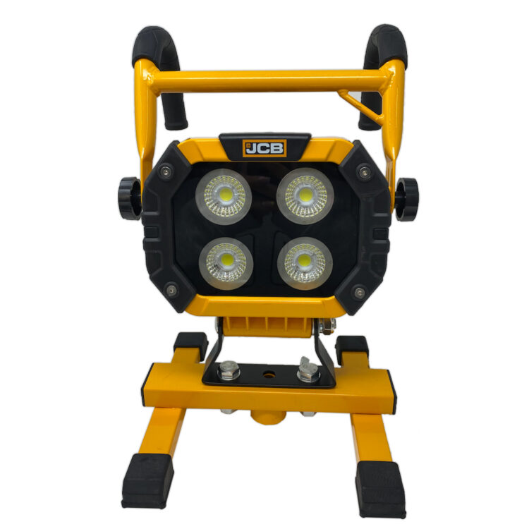 40W LED Rechargeable Floodlight (2x 7.4V Batteries) JCB Work Lights