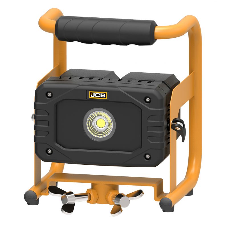 10W LED Rechargeable Power Light (2x 7.4V Batteries) JCB Work Lights