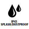 IP43 - Dust / Splashproof