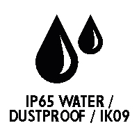 IP65 Water / Dustproof / IK09