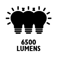 6500 lumens