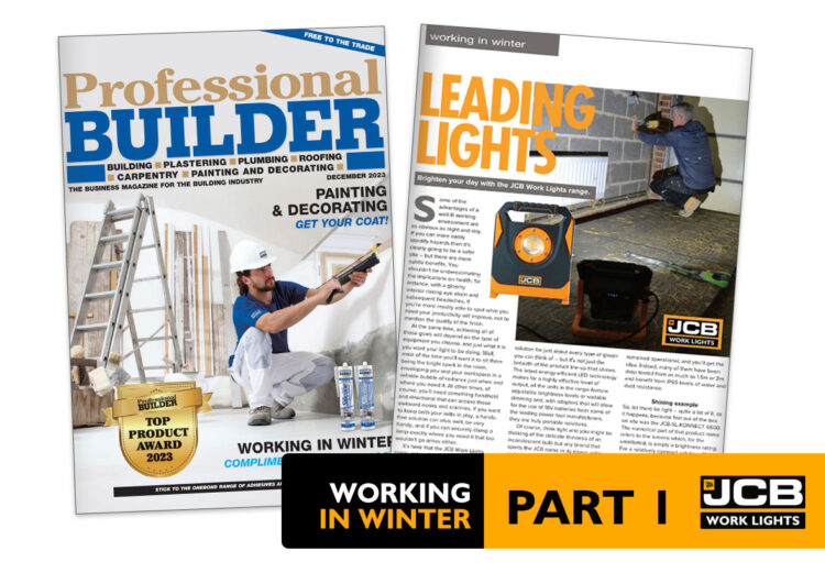 Professional Builder Magazine-December-2023 - Working in Winter - Part 1