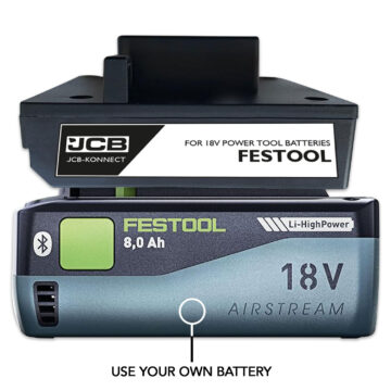 JCB Konnect Festool Battery and Adapter