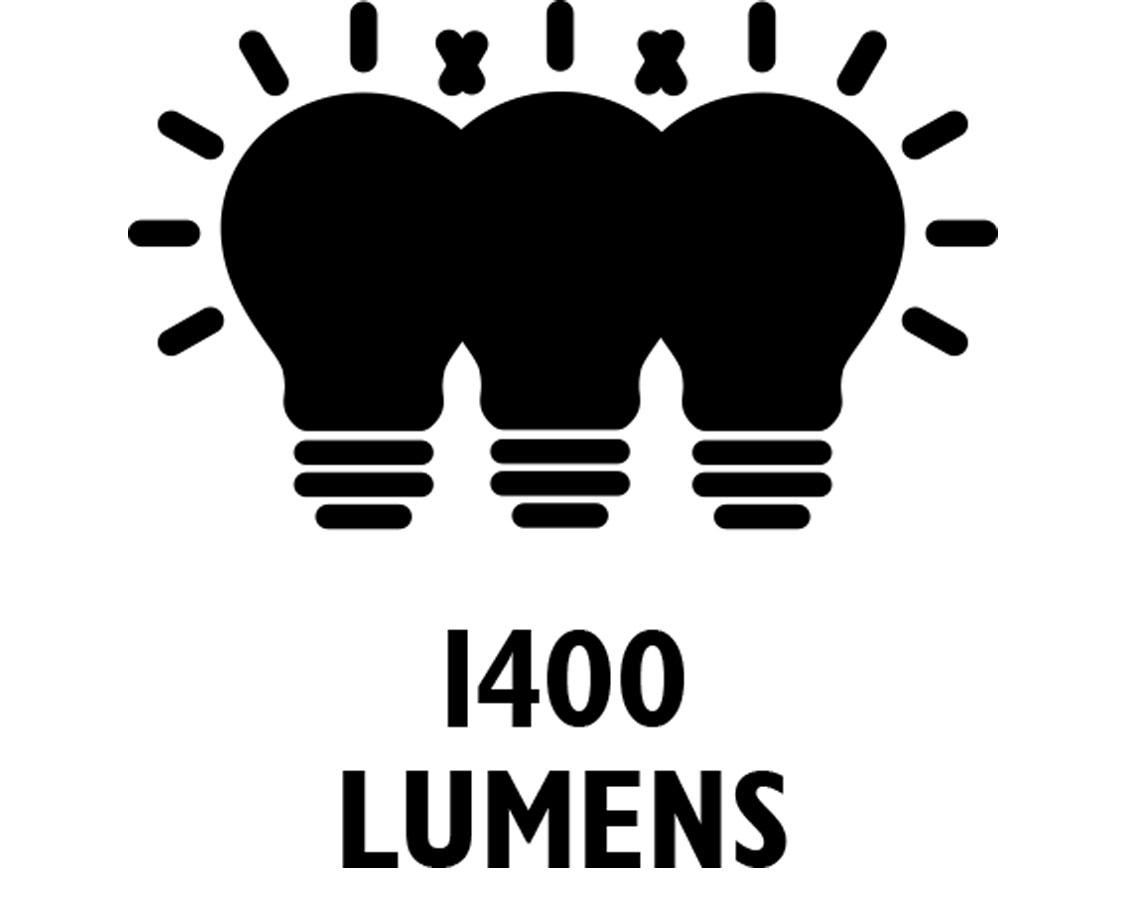 1400 LUMENS