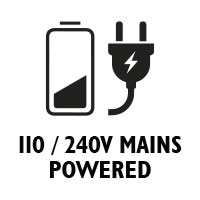 110 240 mains powered