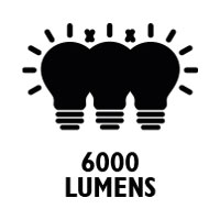 6000 lumens
